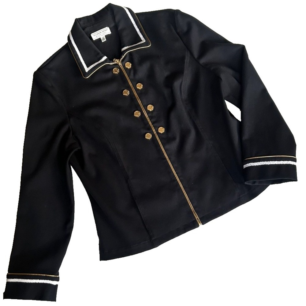 St Johns Sport By Marie Gray Y2K Nautical Old Money Blazer Size M
